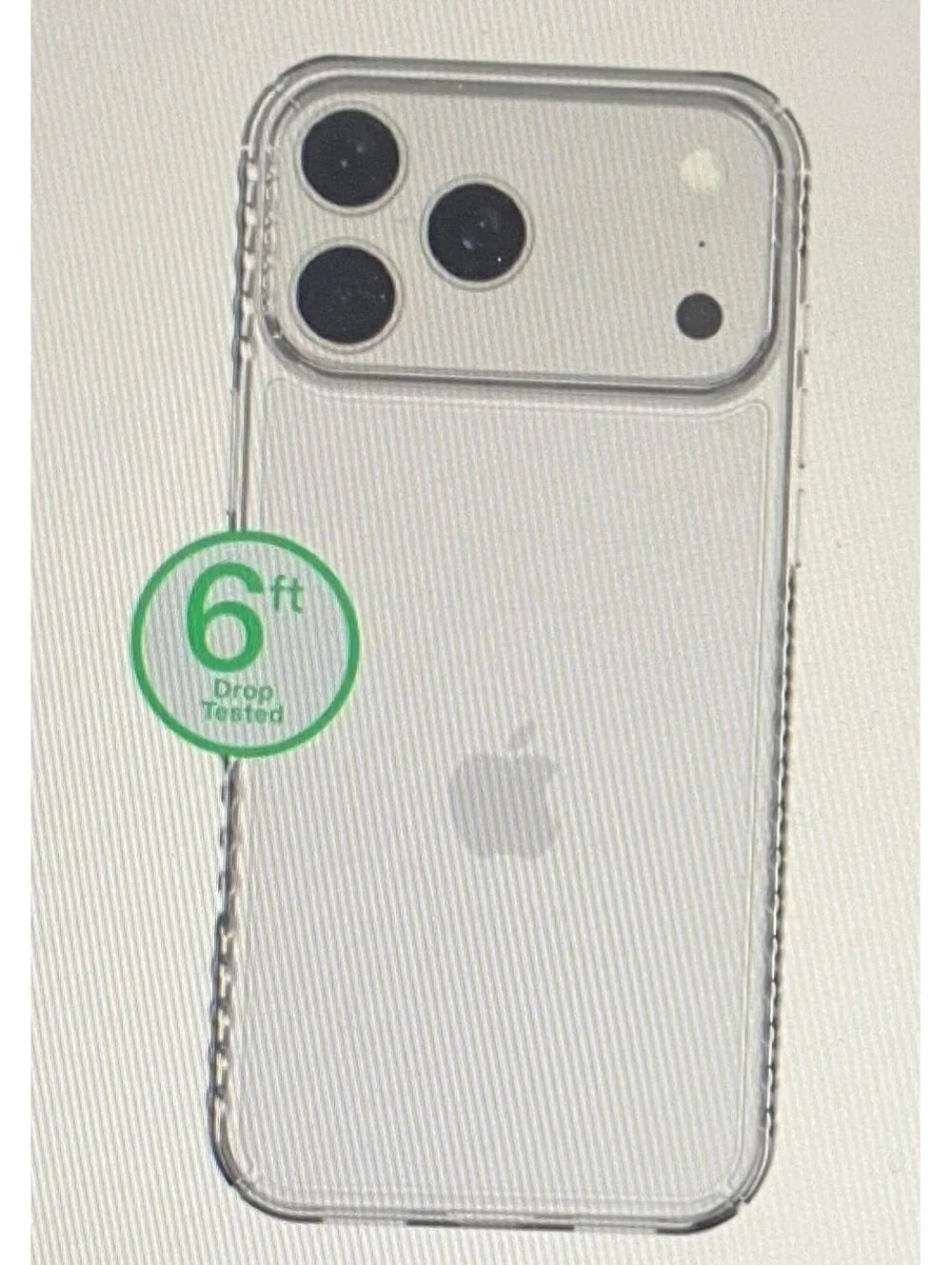 Onn Protective Gel Case for iPhone 17 Pro Clear